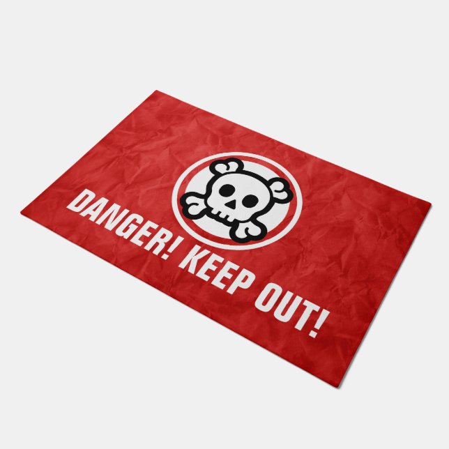 Simply Symbols - SKULL & BONES + your ideas Doormat (Angled)