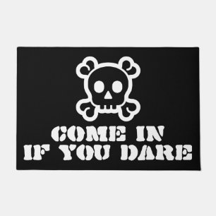 Simply Symbols - SKULL & BONES + your ideas Doormat