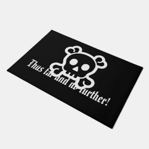 Simply Symbols - SKULL & BONES + your ideas Doormat