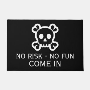 Simply Symbols - SKULL & BONES + your ideas Doormat