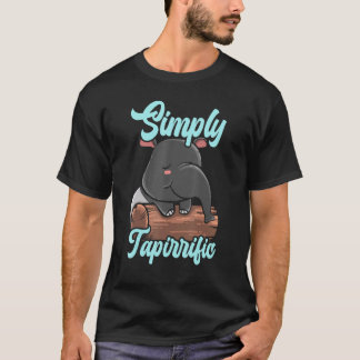 Simply Tapirrific Wildlife Animal Zookeeper Tapir  T-Shirt