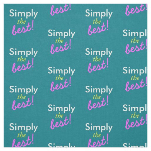 Simply text design / change in your ideas fabric