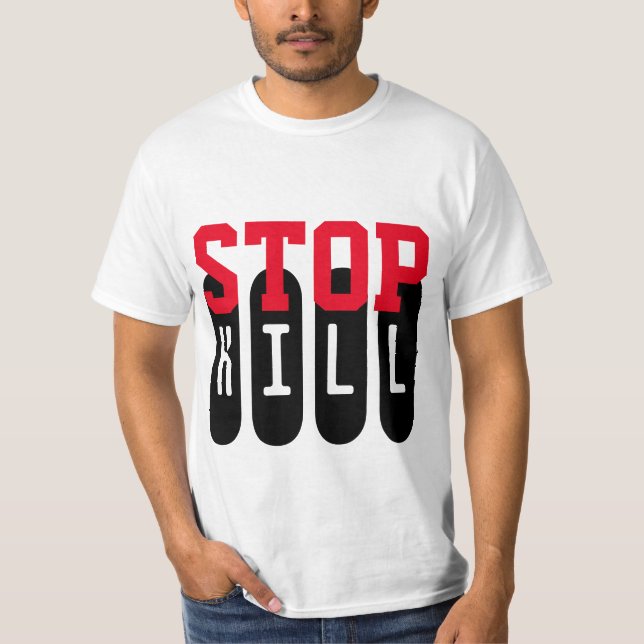 Simply text design "STOP KILL" T-Shirt (Front)