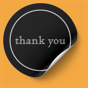 Simply Thank You Corporate Classic Round Sticker