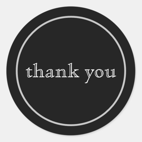 Simply Thank You Corporate Classic Round Sticker