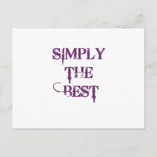 Simply the Best Postcard
