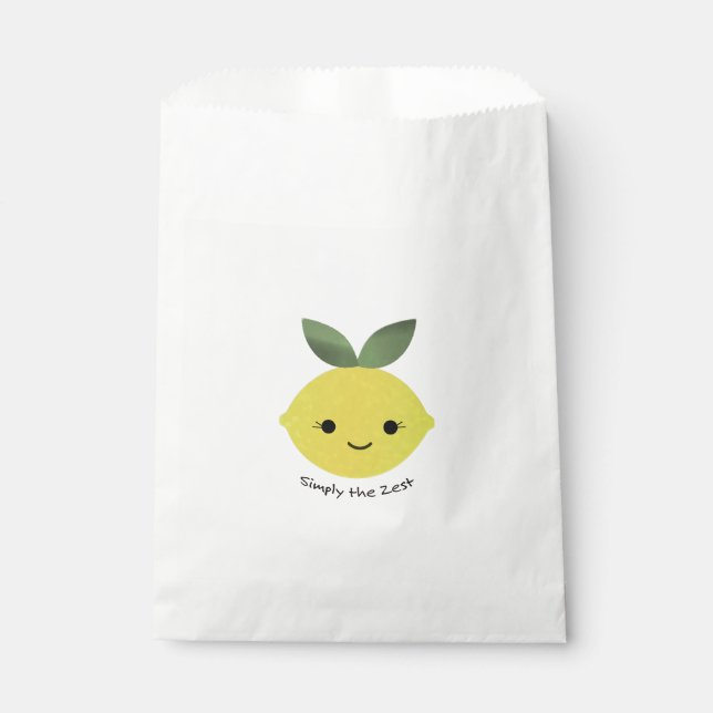 Simply the Zest Cute Kawaii Lemon Favor Bag (Front)