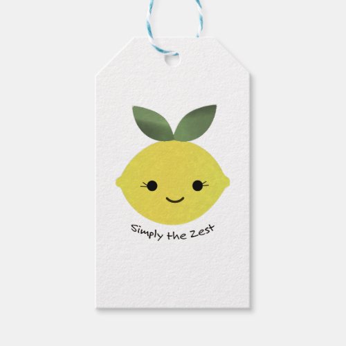Simply the Zest Cute Kawaii Lemon Gift Tags