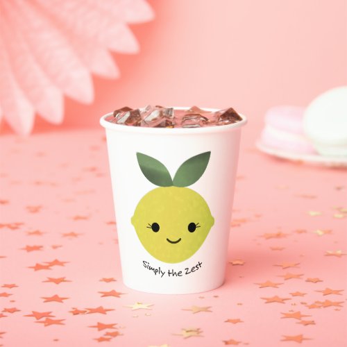 Simply the Zest Cute Kawaii Lemon  Paper Cups