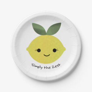 Simply the Zest Cute Kawaii Lemon Paper Plates