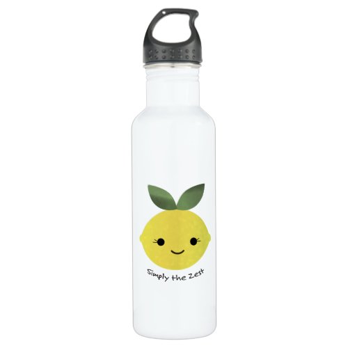 Simply the Zest Cute Kawaii Lemon Stainless Steel Water Bottle