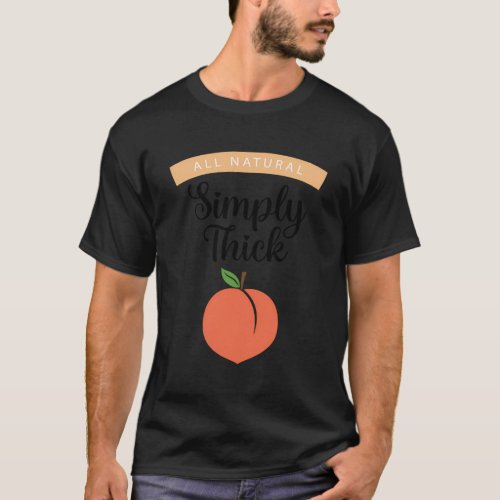 Simply Thick Peach Body Positivity T_Shirt