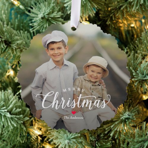 Simply Timeless Photo Ornament Christmas Card