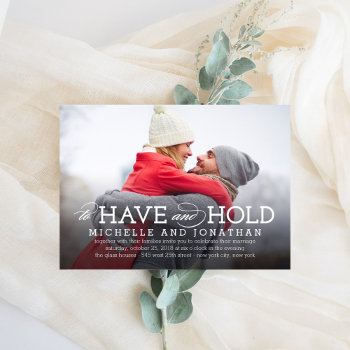 Simply Timeless Photo Wedding Invitation by berryberrysweet at Zazzle