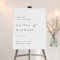 Simply Typography Modern Wedding Welcome Sign