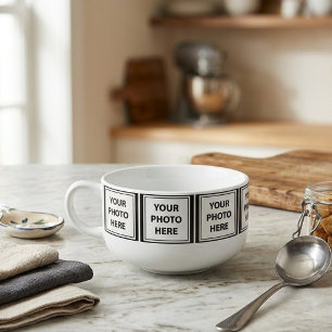 Simply Upload 8 Photos Soup Mug