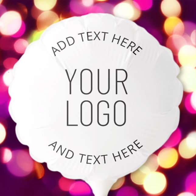 Simply Upload Your Logo Customizable Circular Text Balloon (Creator Uploaded)