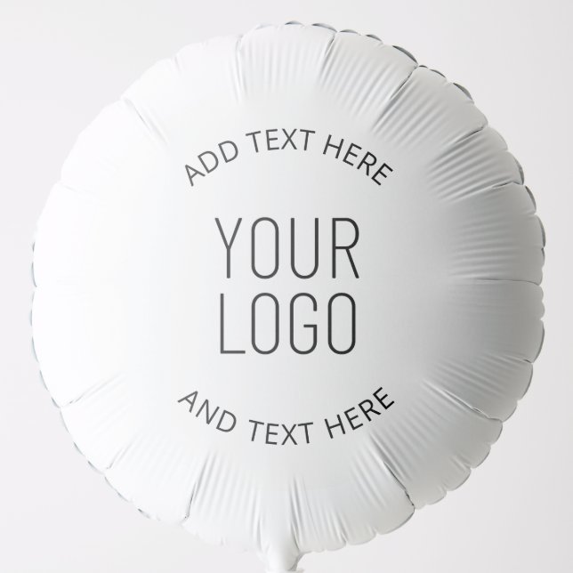 Simply Upload Your Logo Customizable Circular Text Balloon (Front)