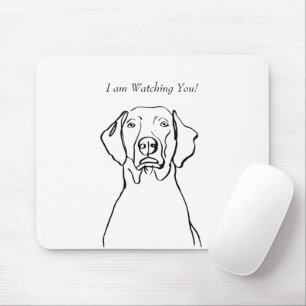 Simply Weimaraner: Personalize Your Message! Mouse Pad