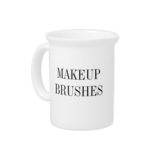 Simply white custom bathroom tall set container pitcher (Left)