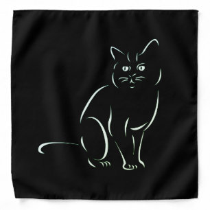 Simply White Kitty Cat Bandana