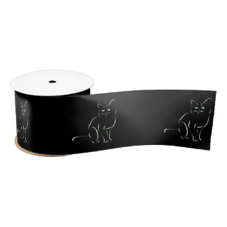 Simply White Kitty Cat Satin Ribbon