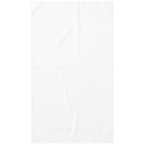 Simply White Solid Color Personalize It Custom Tablecloth
