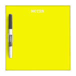 Simply Yellow Solid Color Dry-Erase Board