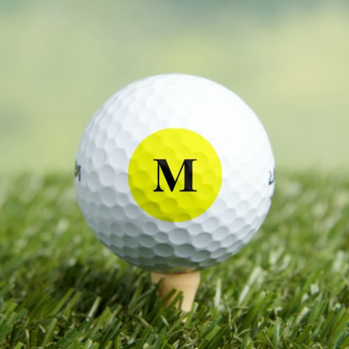 Simply Yellow Solid Color Golf Balls