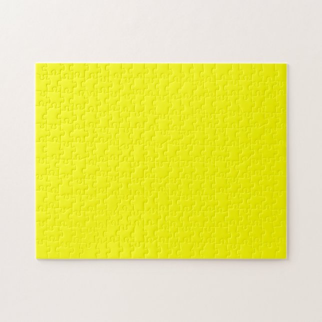 Simply Yellow Solid Color Jigsaw Puzzle (Horizontal)