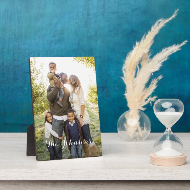 Simply Yours Personalized Photo Plaque with Easel (Side)