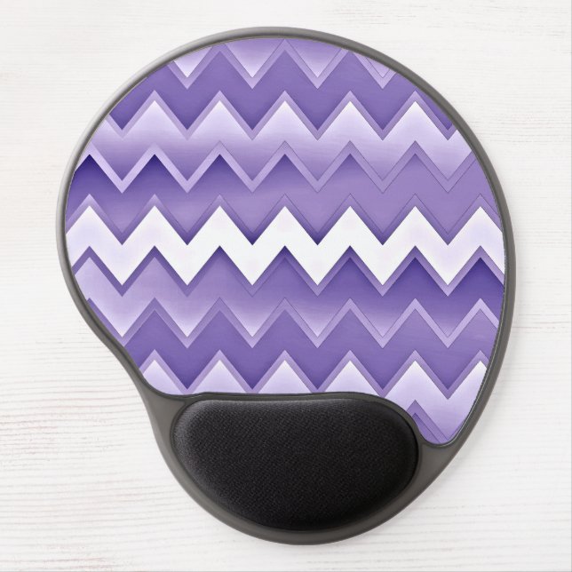 Simply ZigZag - Purple Gel Mouse Pad (Front)