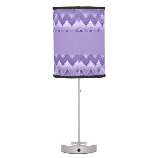 Simply ZigZag - Purple Table Lamp (Back)
