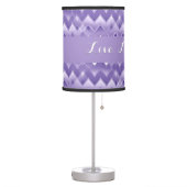 Simply ZigZag - Purple Table Lamp (Left)