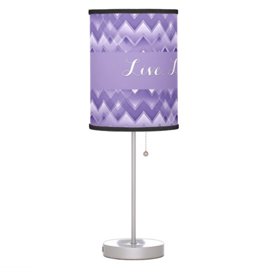 Simply ZigZag - Purple Table Lamp (Left)