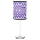 Simply ZigZag - Purple Table Lamp (Right)