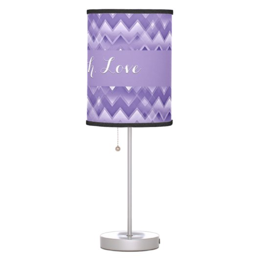 Simply ZigZag - Purple Table Lamp (Right)