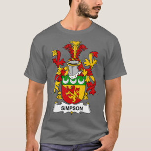 Simpson Coat of Arms Family Crest  T-Shirt