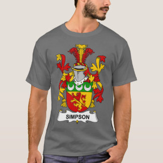 Simpson Coat of Arms Family Crest  T-Shirt