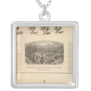 Simpson, Hall, Miller and Traveler's Company Silver Plated Necklace