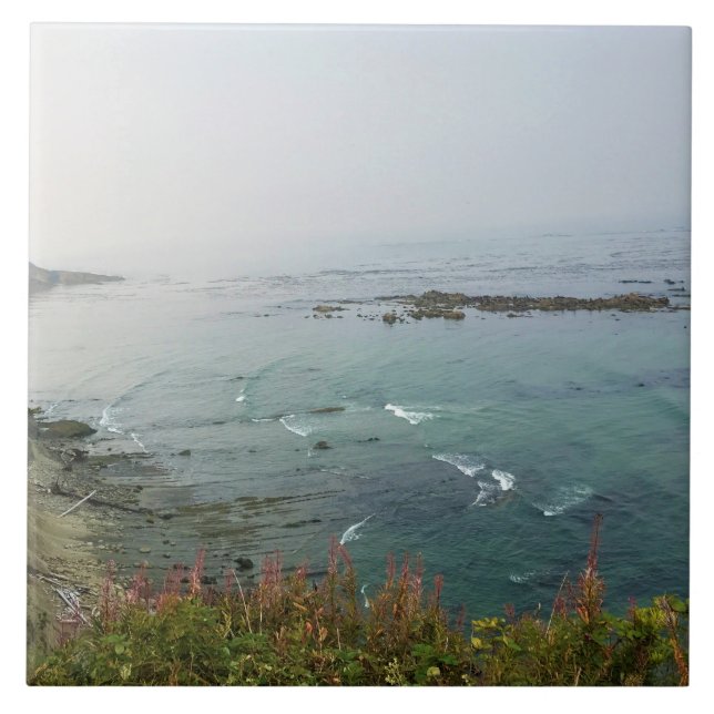 Simpson Reef Overlook, Oregon Coast Ceramic Tile (Front)