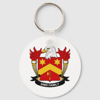 Sims Family Crest Keychain