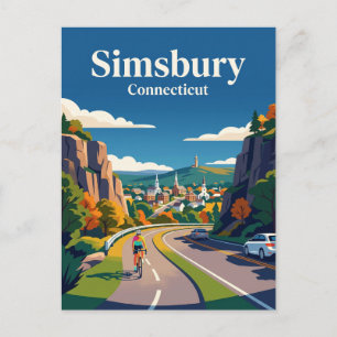 Simsbury Connecticut Postcard