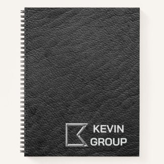 Elevate your business meetings with our Business Minimalist Logo Notebook, designed to keep your notes sleek, organized, and impactful. Perfect for professionals. Simulated Black Leather Business Logo Notebook