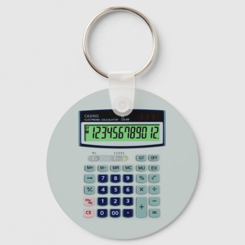 Simulated Calculator Keychain