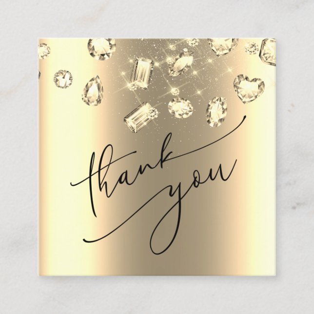 simulated foil thank you card (Front)
