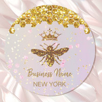 https://rlv.zcache.com/simulated_glitter_bee_classic_round_sticker-r_79ofur_200.jpg