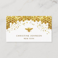 simulated glitter honey bee design