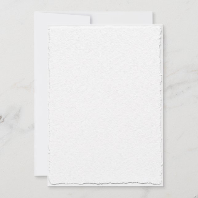 Simulated Hand Torn Save The Date Template (Front)