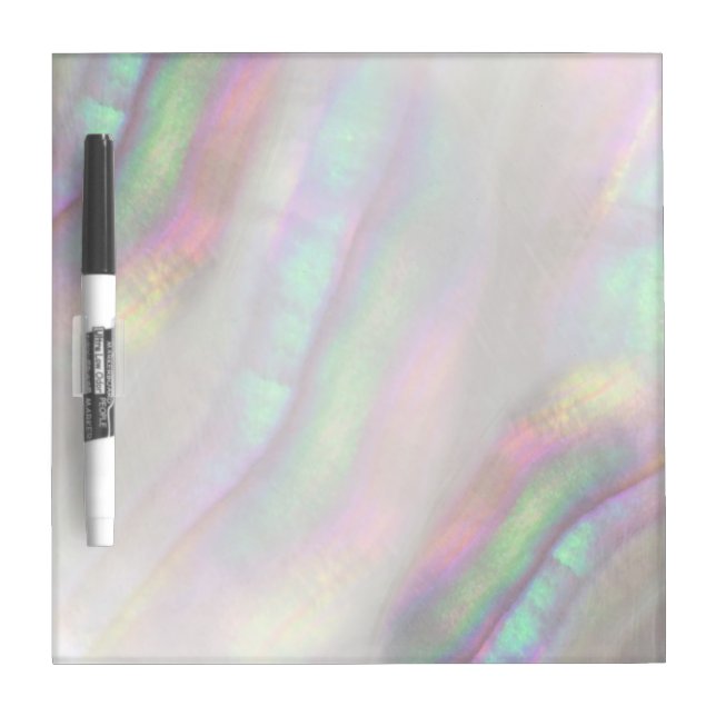 simulated iridescent shell  dry erase board (Front)